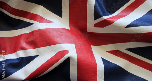 Flag with wrinklescolorful British flag