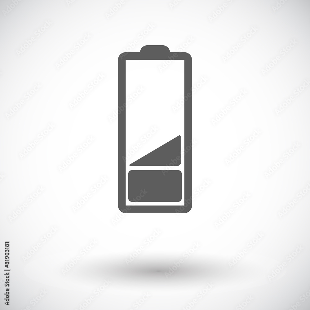 Charging the battery, single icon. Charging the battery, single icon.