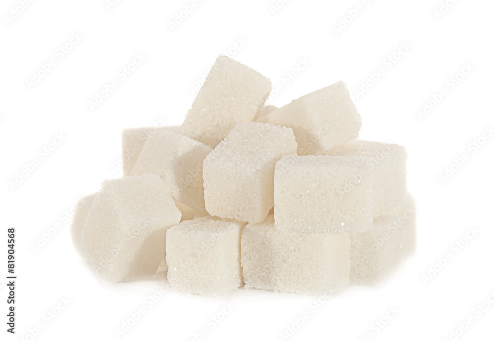 White sugar cube White sugar cube