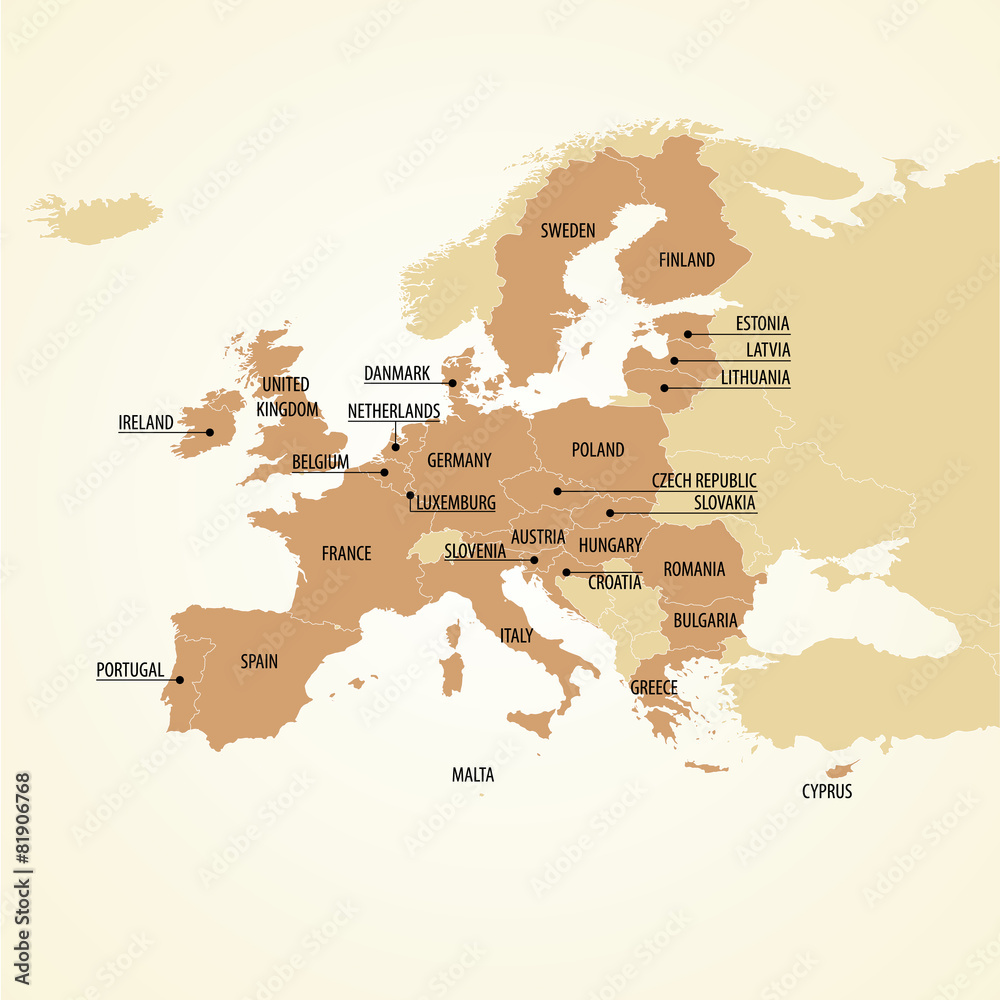 Obraz premium Europe EU Map