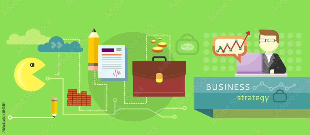 Business stategy concept Business stategy concept