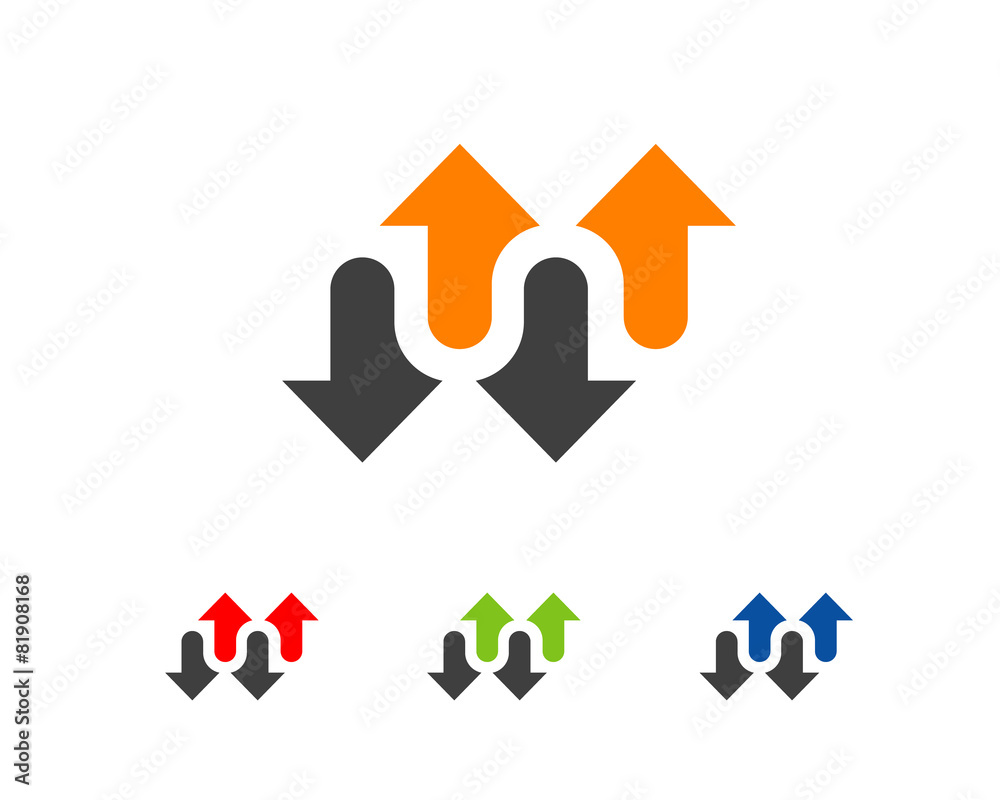 up down arrows Stock Vector | Adobe Stock
