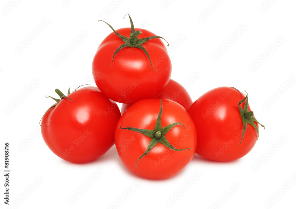 Pile of ripe tomatoes (isoalted)