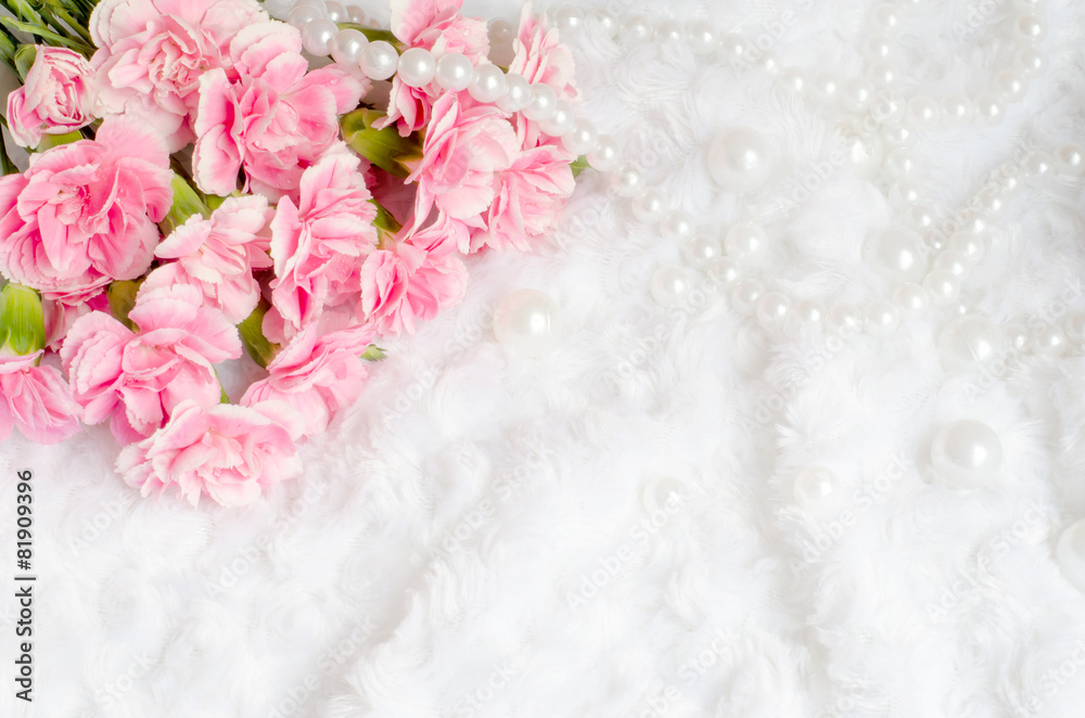 Pink Flower Background with place for text Pink Flower Background with place for text