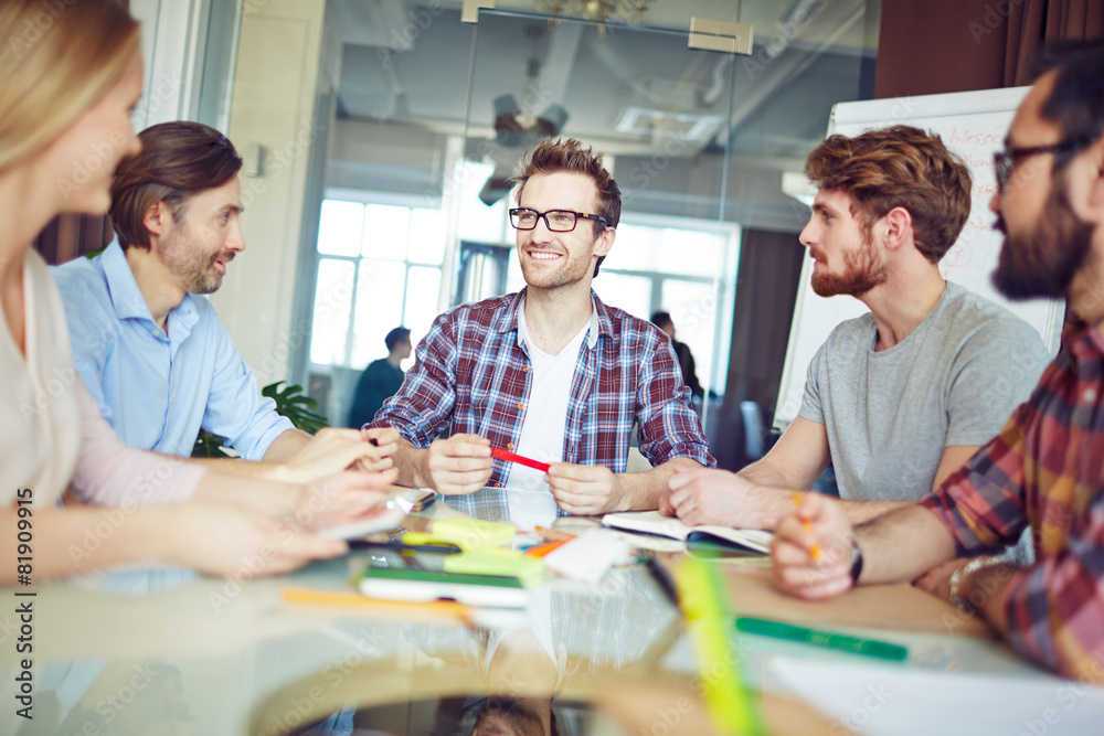 Fototapeta premium Business briefing