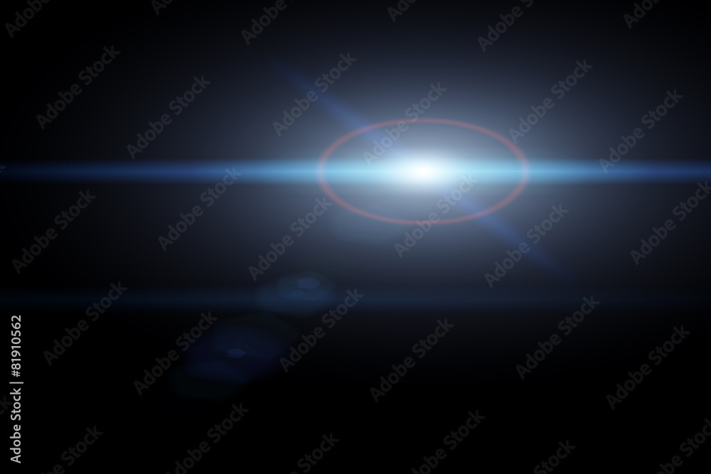 Obraz premium Vector star, sun with lens flare.
