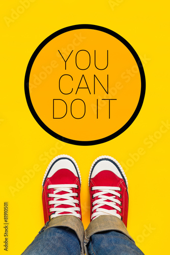You Can Do It Motivational Message