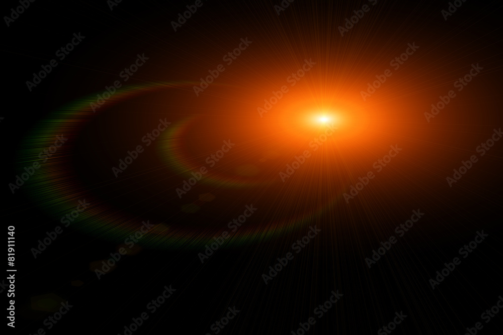 Vector star, sun with lens flare. Vector star, sun with lens flare.
