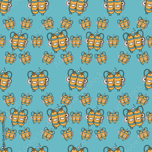 Colored vector background for aqualung