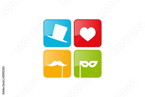photobooth logo vector props