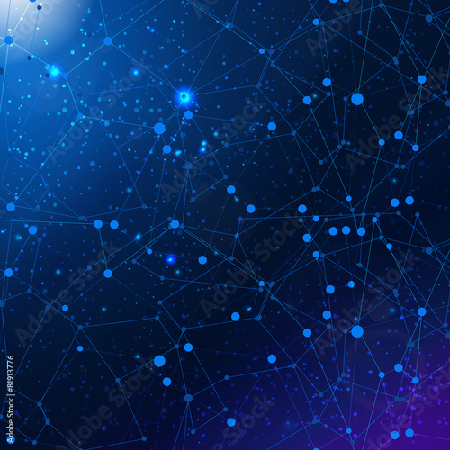 Abstract cosmic vector background