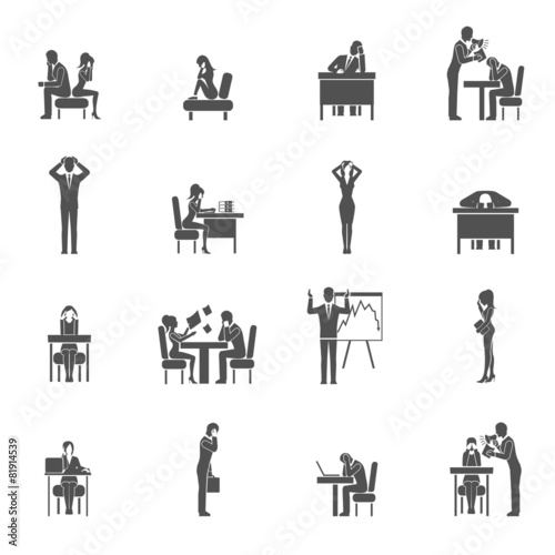 Depression Icon Set