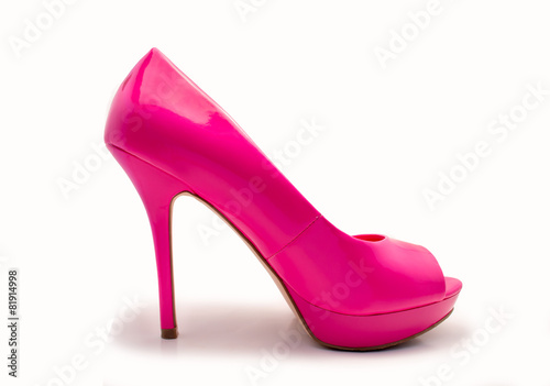 pink heel shoe