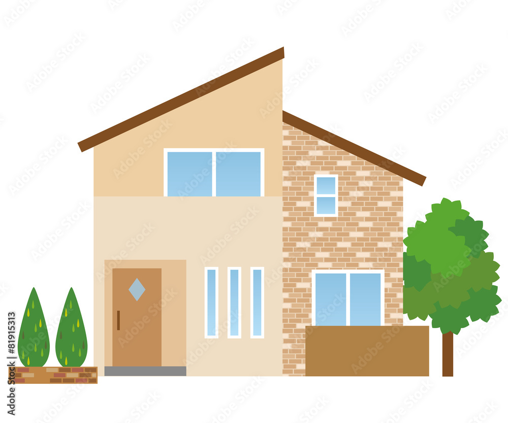 家 一軒家 Stock イラスト Adobe Stock