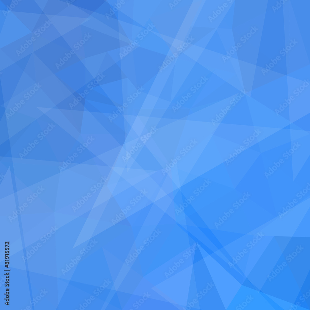 Obraz premium Abstract geometric blue background with triangular polygons