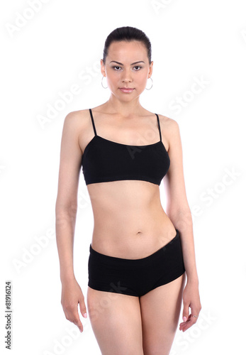 Girl with athletic figure