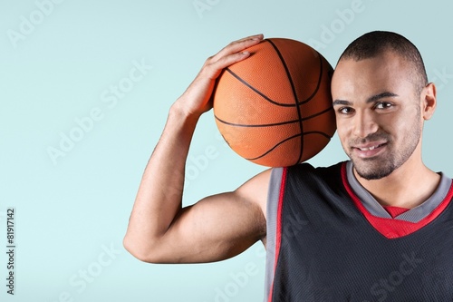 Men. Fitness: Mid-Adult Basketball Player Portrait © BillionPhotos.com