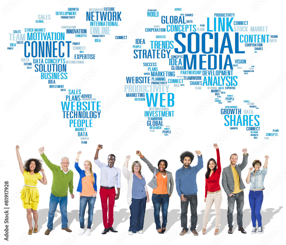 Social Media Internet Connection Global Communications