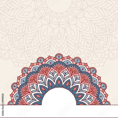 Floral oriental pattern.