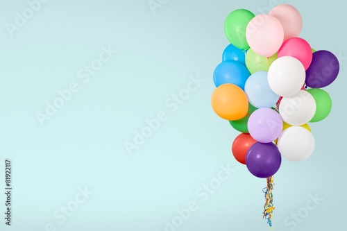 Balloon. Color balloons isolated on white