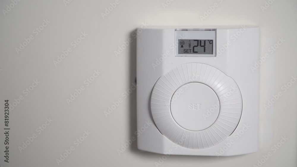 Thermostat turned from 16 to 24 degrees C Thermostat turned from 16 to 24 degrees C
