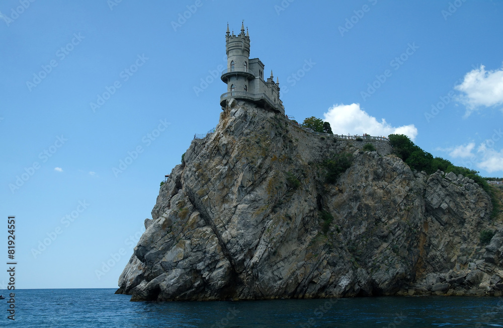 Swallow's Nest is a decorative castle the monument  city Yalta.