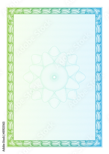 Certificate. Vector pattern currency and diplomas
