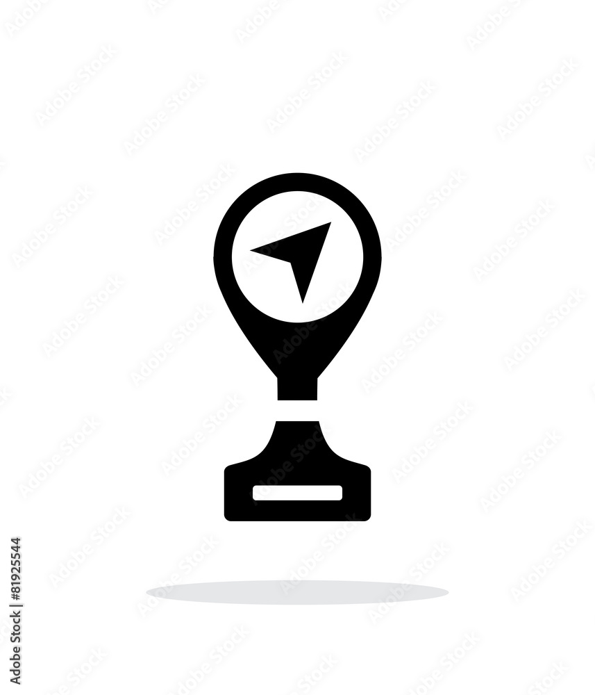 Best place simple icon on white background. Best place simple icon on white background.