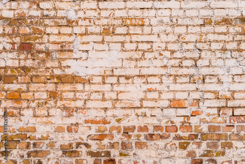 Aged grunge brick wall texture. NOT seamless