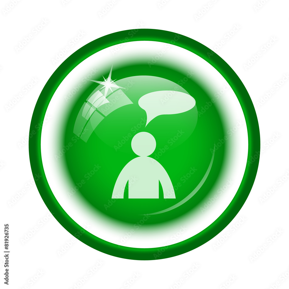 Comments icon - man with bubble Comments icon - man with bubble