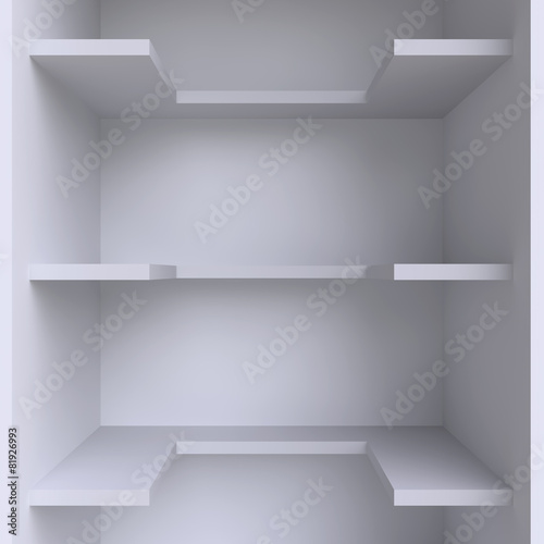 Wallpaper Mural Three shelves on the wall. Torontodigital.ca