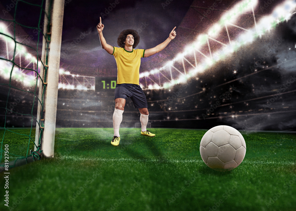 Naklejka premium soccer ball