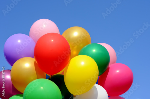 multicolored balloons