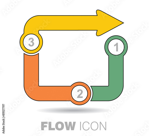 Business flow icon