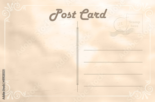 Abstract vintage paper postcard