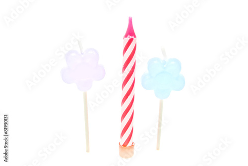 three colored Candles