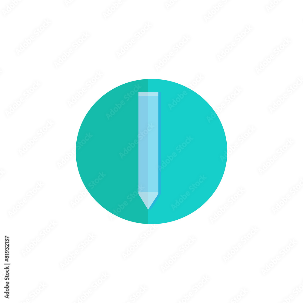Vector Flat pencil icon Vector Flat pencil icon