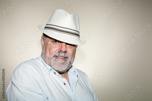 Attractive Senior with white beard