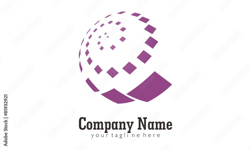 Sphere circle logo for business