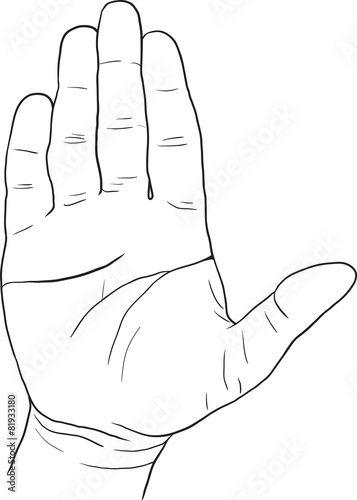 sketch drawing hand