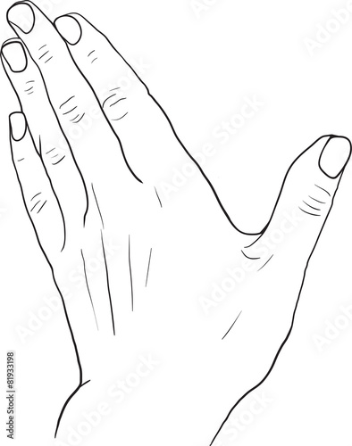 sketch drawing hand