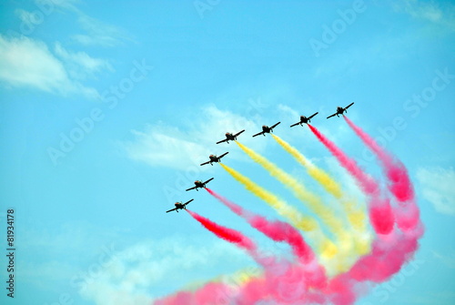 Aviones. Espectáculo aéreo