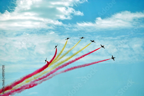 Aviones. Exhibición aérea