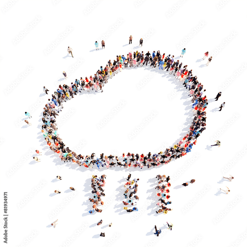People in the form of clouds. People in the form of clouds.