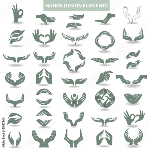 Hands design element
