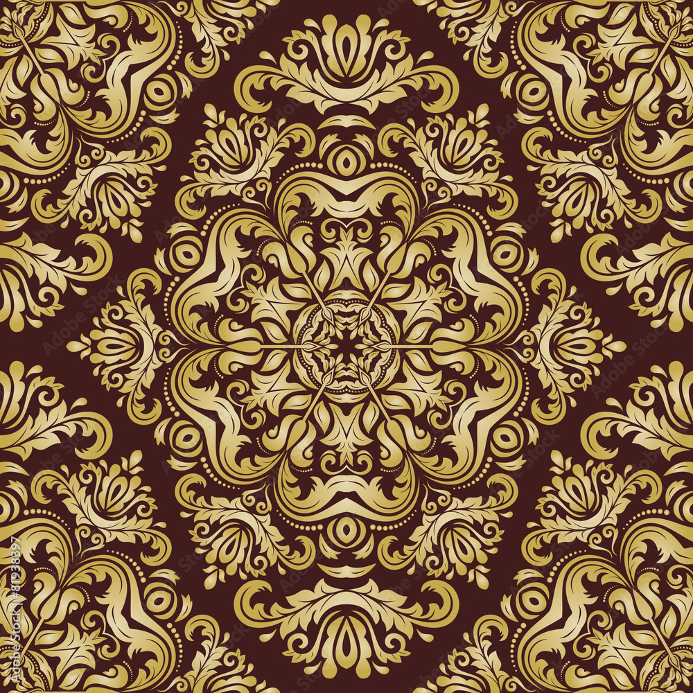 Seamless Orient Vector Background