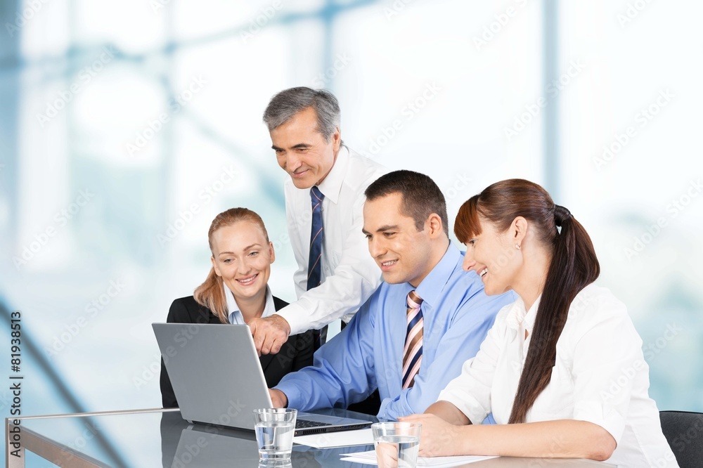 Business. Business people working on a laptop Business. Business people working on a laptop