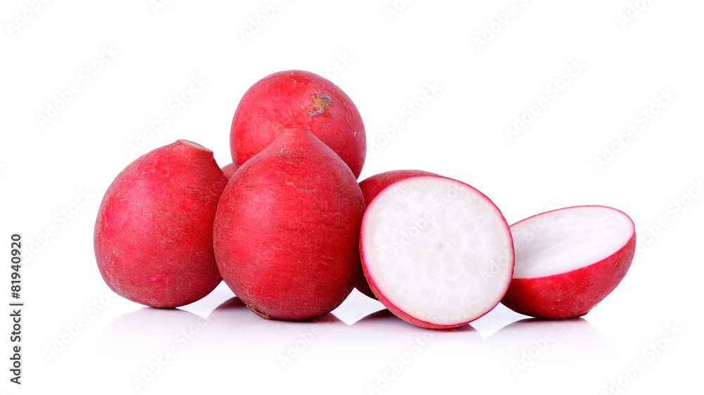 radish isolated on a white background radish isolated on a white background