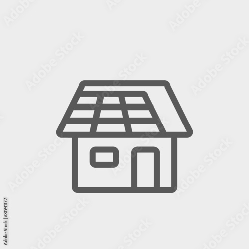 House thin line icon