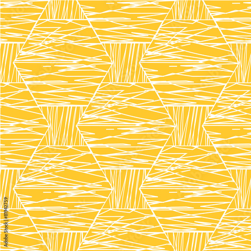 Abstract White Orange Pattern